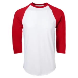 Men's Classic Baseball Jersey T-Shirt – Contrast Raglan Sleeves, Soft Cotton Blend