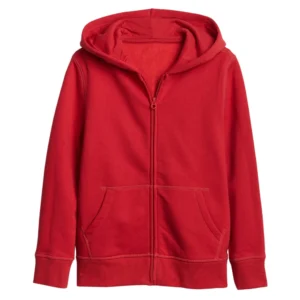 Boys Full Zip Hoodie – Soft Fleece Sweatshirt with Logo & Pockets