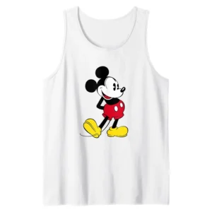 Disney Mickey Mouse Classic Pose Tank Top – Vintage Character Graphic Tee