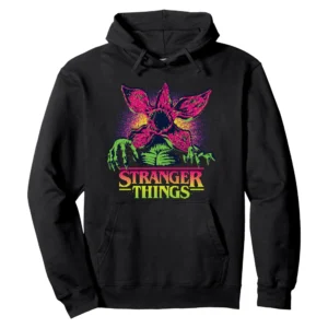 Stranger Things Retro Video Game Demogorgon Pullover Hoodie – Season 5