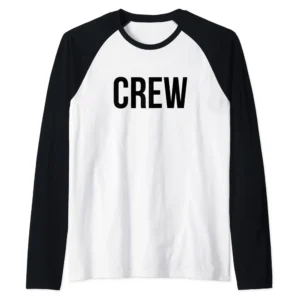Classic Crew Raglan Baseball Tee – Contrast Sleeves, Lightweight Cotton Shirt