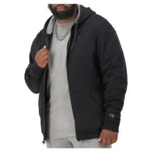 Men's Full Zip Hoodie – Comfortable Fleece Sweatshirt with Hood & Pockets