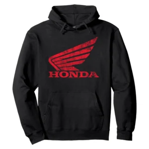 Honda Distressed Powersports Wing Pullover Hoodie – Official Motorsports Apparel