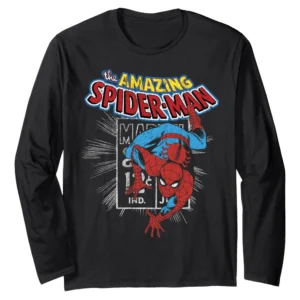 Amazing Spider-Man Vintage Comic Poster Long Sleeve T-Shirt