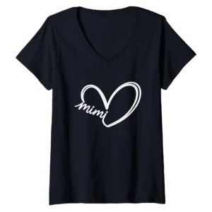 Mimi Women's V-Neck T-Shirt Grandma Gift Tee