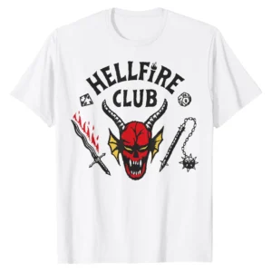 Hellfire Club Logo T-Shirt - Retro Gaming Inspired Graphic Tee for Fans