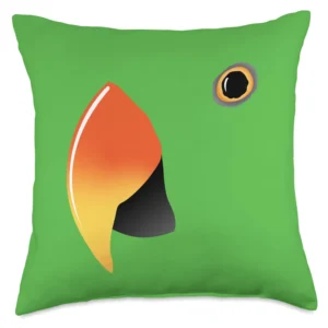Eclectus Parrot Throw Pillow
