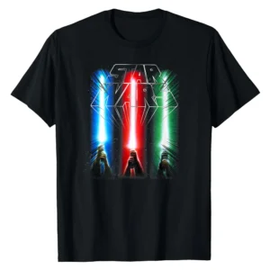 Star Wars Epic Lightsabers Jedi Force Logo T-Shirt - Official Classic Design
