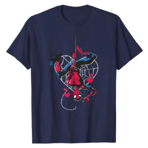 Marvel Spider-Man Valentine Heart Web T-Shirt - Official Comic Design