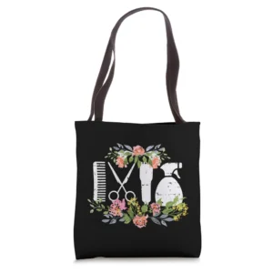 Hair Styling Tool Flower Hairdresser Hairstylist Barber Gift Tote Bag