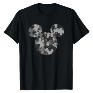 Disney Mickey Mouse Gray Camouflage T-Shirt - Official Mickey Camo Tee