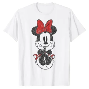 Minnie Mouse Vintage Sitting T-Shirt – Classic Disney Character Tee