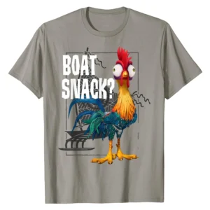 Disney Moana Hei Hei Boat Snack Vintage Poster T-Shirt for Women Men Kids