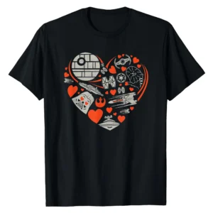 Star Wars Valentine's Day Heart Galaxy T-Shirt