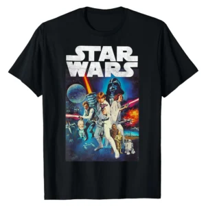 Star Wars Vintage Cast Poster T-Shirt